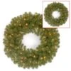 24" North Valley® Spruce Wreath With Dual Color LED Lights