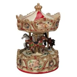 Northlight 6.5" Ivory & Gold Animated Musical Clown & Cupid Carousel Tabletop Decoration 7 Northlight 6.5" Ivory & Gold Animated Musical Clown & Cupid Carousel Tabletop Decoration -Northlight Shop D236847S 3
