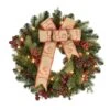24" Pre-Lit Decorated Wreath