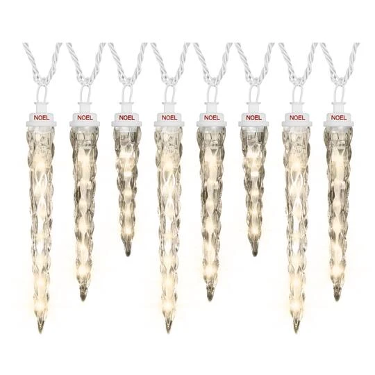 8ct. Classic White Shooting Star® Icicle LED String Lights 1 8ct. Classic White Shooting Star® Icicle LED String Lights