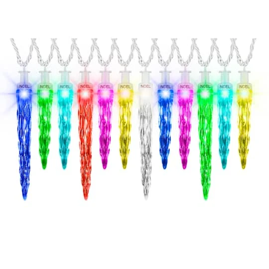24ct. ColorMotion™ Deluxe Icicle LED String Lights 2 24ct. ColorMotion™ Deluxe Icicle LED String Lights - Image 2