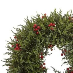 20" Cedar Berry Wreath -Northlight Shop D251359S 13