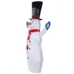 6ft. Snowman Decoration With White LED Lights -Northlight Shop D252595S 4