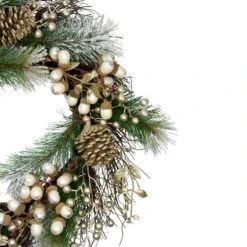 Northlight 22" Acorn, Pinecone & Flocked Pine Needle Wreath -Northlight Shop D253766S 13