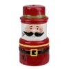 Northlight 5.5" Red Ceramic Santa Gnome Tealight Candle Holder