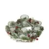 Northlight 10" Frosted Berries & Branches Votive Candle Holder