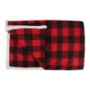 Northlight Black & Red Buffalo Plaid Christmas Throw Cover With Sherpa Backing