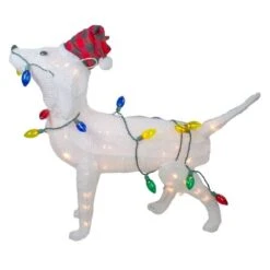 Northlight 3ft. White Lighted Standing Dog Christmas Decoration 11 Northlight 3ft. White Lighted Standing Dog Christmas Decoration -Northlight Shop D253974S 11