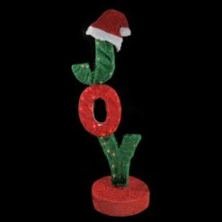 Northlight 3.5ft. Rotating Red & Green Lighted JOY Christmas Sign -Northlight Shop D253975S 2