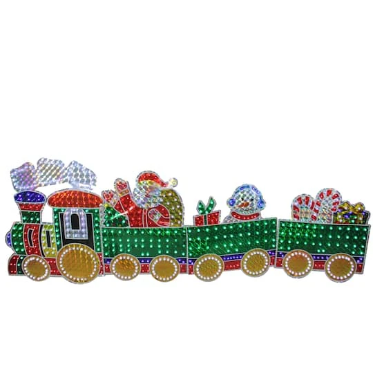 Northlight 8.5ft. Holographic LED Lighted Motion Train Set Outdoor Christmas Decoration 6 Northlight 8.5ft. Holographic LED Lighted Motion Train Set Outdoor Christmas Decoration - Image 6