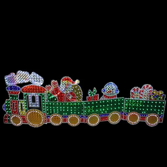 Northlight 8.5ft. Holographic LED Lighted Motion Train Set Outdoor Christmas Decoration 3 Northlight 8.5ft. Holographic LED Lighted Motion Train Set Outdoor Christmas Decoration - Image 3