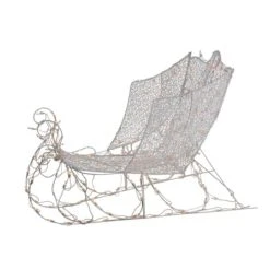 Northlight 4ft. White Pre-Lit Crystal 3D Sleigh Christmas Decoration -Northlight Shop D253982S 11