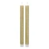 Northlight 12" Gold Glittered Flameless Taper Candles, 2ct.
