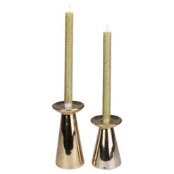Northlight 12" Gold Glittered Flameless Taper Candles, 2ct. -Northlight Shop D253996S 12