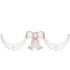Northlight Lighted Red & White Bow Swag Christmas Decoration