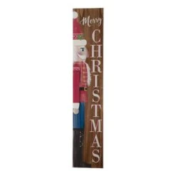 Glitzhome® 5ft. Wooden Nutcracker Porch Sign 10 Glitzhome® 5ft. Wooden Nutcracker Porch Sign -Northlight Shop D254148S 1 1