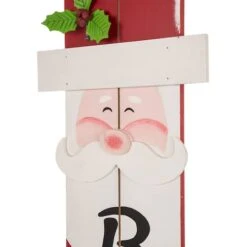 Glitzhome® 3.5ft. Wooden Believe Santa Porch Sign -Northlight Shop D254152S 3