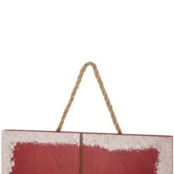 Glitzhome® 3.5ft. Wooden Believe Santa Porch Sign -Northlight Shop D254152S 4