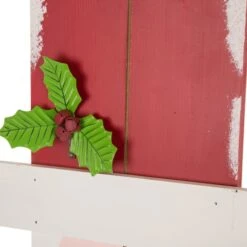 Glitzhome® 3.5ft. Wooden Believe Santa Porch Sign -Northlight Shop D254152S 6