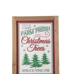 Glitzhome® 24" Wooden Christmas Trees Porch Sign 14 Glitzhome® 24" Wooden Christmas Trees Porch Sign -Northlight Shop D254158S 5