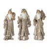 Melrose Festive Gold Santa Set, 12.25"