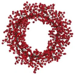 22" Red Berry Wreath