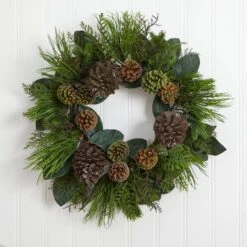 2.3ft. Pinecone & Pine Wreath -Northlight Shop D322813S 13