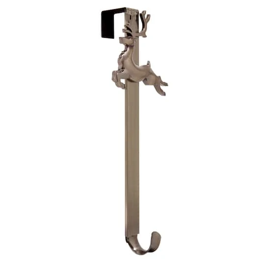 Haute Decor Rubbed Bronze Reindeer Adjustable Wreath Hanger 2 Haute Decor Rubbed Bronze Reindeer Adjustable Wreath Hanger - Image 2