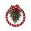 Haute Decor 18" Buffalo Check Homespun Christmas Wreath