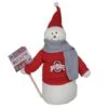 Santa's Workshop 12'' Ohio State Snowman Fan Figurine