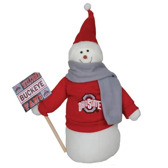 Santa's Workshop 12'' Ohio State Snowman Fan Figurine 1 Santa's Workshop 12'' Ohio State Snowman Fan Figurine