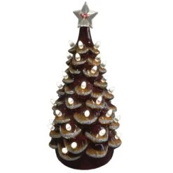 Santa's Workshop 14" NCAA College Team Ceramic LED Christmas Tree Virginia Tech -Northlight Shop D362586S 1 1