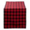 DII® 72" Christmas Buffalo Check With Embroidery Table Runner