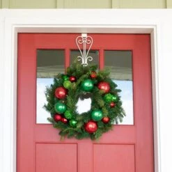 Village Lighting 24" Christmas Cheer Wreath -Northlight Shop D403200S 2