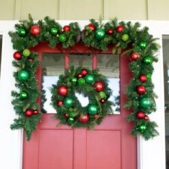 Village Lighting 24" Christmas Cheer Wreath -Northlight Shop D403200S 3