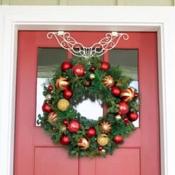 Village Lighting 30" Pre-Lit Christmas Classic Wreath, Clear LED Lights -Northlight Shop D403203S 5