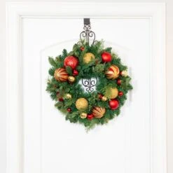 Village Lighting 24" Christmas Classic Wreath -Northlight Shop D403204S 5
