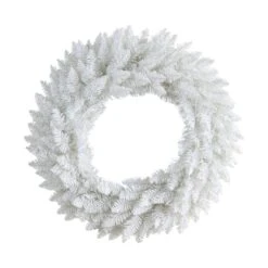 24" Pre-Lit Colorado Spruce Christmas Wreath 9 24" Pre-Lit Colorado Spruce Christmas Wreath -Northlight Shop D478974S 3