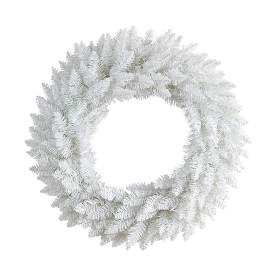 24" Pre-Lit Colorado Spruce Christmas Wreath 4 24" Pre-Lit Colorado Spruce Christmas Wreath - Image 4