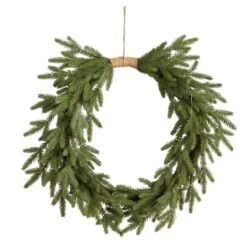 24" Pre-Lit Holiday Christmas Cascading Pine Wreath -Northlight Shop D479012S 3