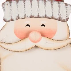 Glitzhome® 3ft. Metal Snowman & Santa Yard Stake Set 14 Glitzhome® 3ft. Metal Snowman & Santa Yard Stake Set -Northlight Shop D479447S 5