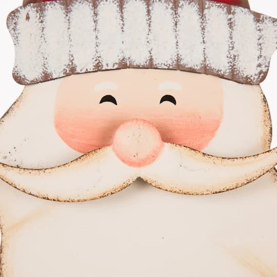 Glitzhome® 3ft. Metal Snowman & Santa Yard Stake Set 6 Glitzhome® 3ft. Metal Snowman & Santa Yard Stake Set - Image 6