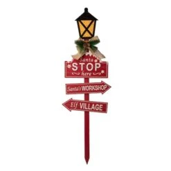 Front Page 37 GlitzhomeĀ® 3.5ft. LED Christmas Yard Stake With Timer