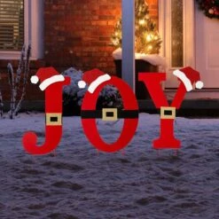 Glitzhome® 2.5ft. Metal Joy Yard Stake Set 12 Glitzhome® 2.5ft. Metal Joy Yard Stake Set -Northlight Shop D479453S 3