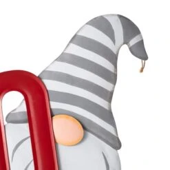 Glitzhome® 51" Metal Ho Ho Ho Gnome Yard Stake -Northlight Shop D479457S 6