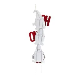 Glitzhome® 51" Metal Ho Ho Ho Gnome Yard Stake -Northlight Shop D479457S 8