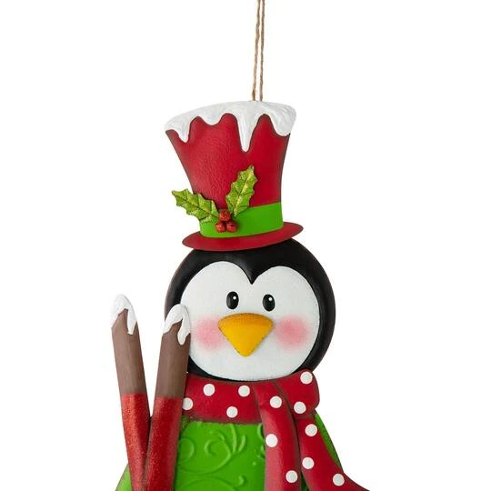 Glitzhome® 3.5ft. Metal Penguin Yard Stake 6 Glitzhome® 3.5ft. Metal Penguin Yard Stake - Image 6