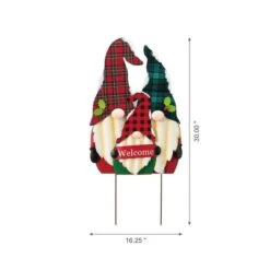 Glitzhome® 3ft. Metal Gnome Family Yard Stake -Northlight Shop D479463S 7