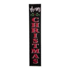 Glitzhome® 3.5ft. LED Black Christmas Porch Sign With Timer -Northlight Shop D479465S 6