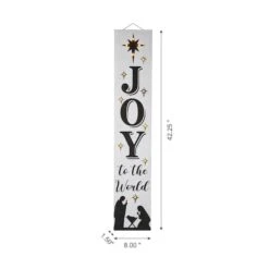 Glitzhome® 42" Lighted Wooden Nativity Porch Sign With Timer 14 Glitzhome® 42" Lighted Wooden Nativity Porch Sign With Timer -Northlight Shop D479467S 5